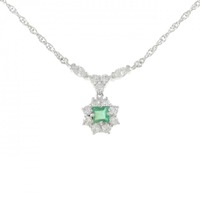 PT エメラルド ネックレス 0.32CT