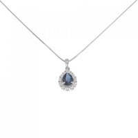 PT サファイヤ ネックレス 1.00CT