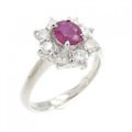 PT ルビー リング 0.66CT