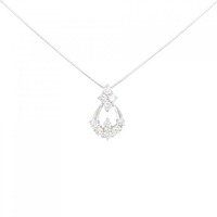 K18WG ダイヤモンド ネックレス 0.30CT
