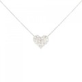 K18WG ハート ダイヤモンド ネックレス 0.50CT