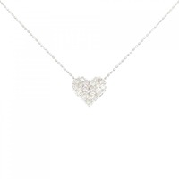 K18WG ハート ダイヤモンド ネックレス 0.50CT