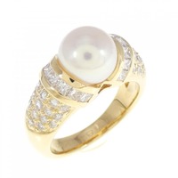 K18YG アコヤパール リング 7.6mm