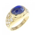 K18YG サファイヤ リング 3.32CT