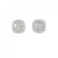 K18WG ダイヤモンド ピアス 0.50CT