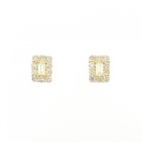 【新品】K18YG ダイヤモンド ピアス 0.48CT