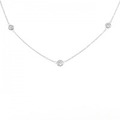 K18WG ダイヤモンド ネックレス 0.53CT