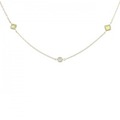 K18YG ダイヤモンド ネックレス 0.271CT