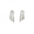 K18WG ダイヤモンド ピアス 0.850CT