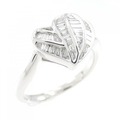 K18WG ハート ダイヤモンド リング 0.25CT