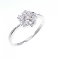 K18WG フラワー ピンクダイヤモンド リング 0.06CT