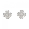 K18WG ダイヤモンド ピアス 2.92CT