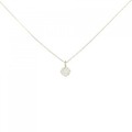 K18YG ソリティア ダイヤモンド ネックレス 0.152CT