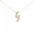 K18PG ダイヤモンド ネックレス 0.15CT