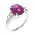 K18WG ルベライトトルマリン リング 1.55CT