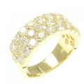 K18YG パヴェ ダイヤモンド リング 2.08CT