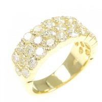 K18YG パヴェ ダイヤモンド リング 2.08CT