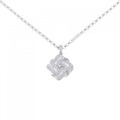PT/K18WG ダイヤモンド ネックレス 1.00CT