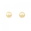 K18YG 白蝶パール ピアス 9.8mm