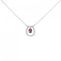 PT 2WAY ルビー ネックレス 0.34CT