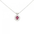 PT ルビー ネックレス 0.54CT