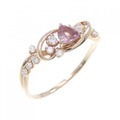 K18PG サファイヤ リング 0.358CT
