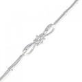 K18WG ダイヤモンド ブレスレット 0.10CT