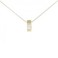K18YG ダイヤモンド ネックレス 0.337CT E SI1 ファンシーカット
