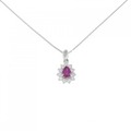 PT ルビー ネックレス 0.43CT