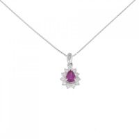 PT ルビー ネックレス 0.43CT