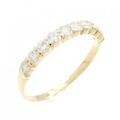 K18YG ハーフエタニティ ダイヤモンド リング 0.50CT