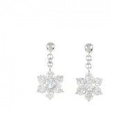 PT フラワー ダイヤモンド ピアス 2.00CT