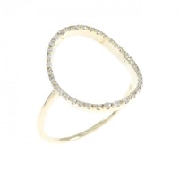 K10YG ダイヤモンド リング 0.07CT