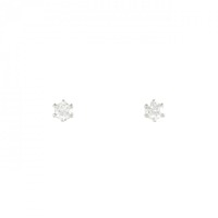 PT ソリティア ダイヤモンド ピアス 0.20CT