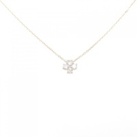 K18PG クロス ダイヤモンド ネックレス 0.20CT