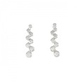 K18WG ダイヤモンド ピアス 0.30CT