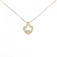 K18YG ダイヤモンド ネックレス 0.15CT