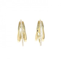 K18YG ダイヤモンド ピアス 0.24CT