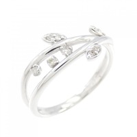 K18WG ダイヤモンド リング 0.07CT