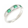 PT エメラルド リング 0.35CT