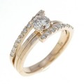 K18PG ダイヤモンド リング 0.32CT