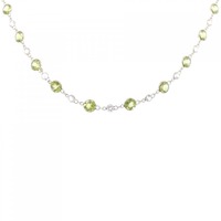 K18YG ペリドット ネックレス