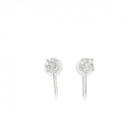 K14WG ダイヤモンド イヤリング 0.41CT