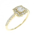 K18YG ダイヤモンド リング 0.300CT H SI2 Fair