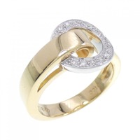 K18YG/K18WG ダイヤモンド リング 0.10CT