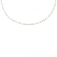 シルバークラスプ アコヤパール ネックレス 3.5-4.0mm