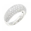 750WG パヴェ ダイヤモンド リング 2.00CT