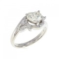 PT ダイヤモンド リング 1.018CT J SI1 ハートシェイプ