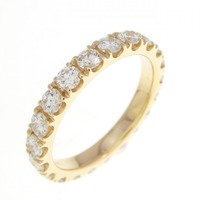 【リメイク】K18YG フルエタニティ ダイヤモンド リング 1.52CT