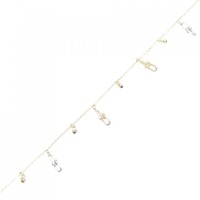 【新品】K14スリーカラー ブレスレット